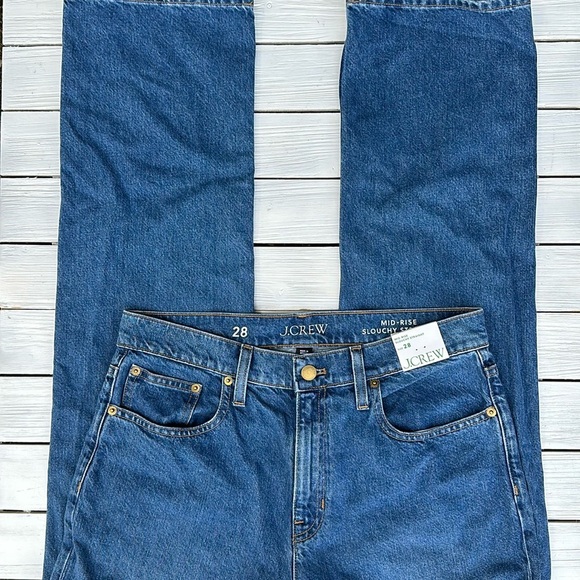 NWT J.Crew Slouchy-straight jean in Turney Wash size 28 - Picture 4 of 10